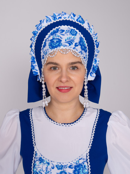 Костюм "Агафья" синий-гжель Костюм "Агафья" синий-гжель